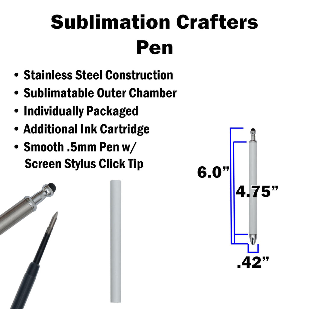 Personalized Sublimation Gel Pen The Crafters Pen (0.5mm)